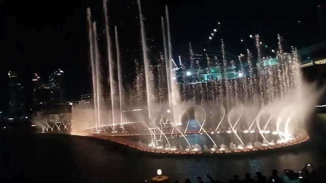 Sing along at a limited-time fountain show