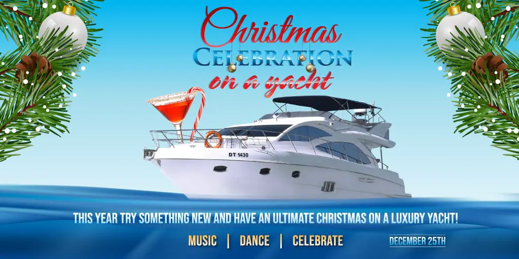Christmas Celebration on a Luxury Yacht