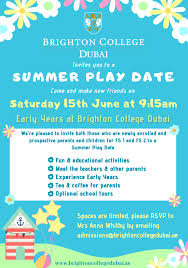 Summer Play Date at Brighton College Dubai