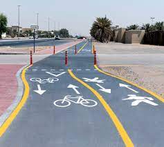 Cycling tracks around Expo 2020 Dubai bus station