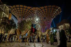 Camel parade at Expo City Dubai