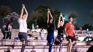Look - record breaking yoga event at Zabeel Park 
