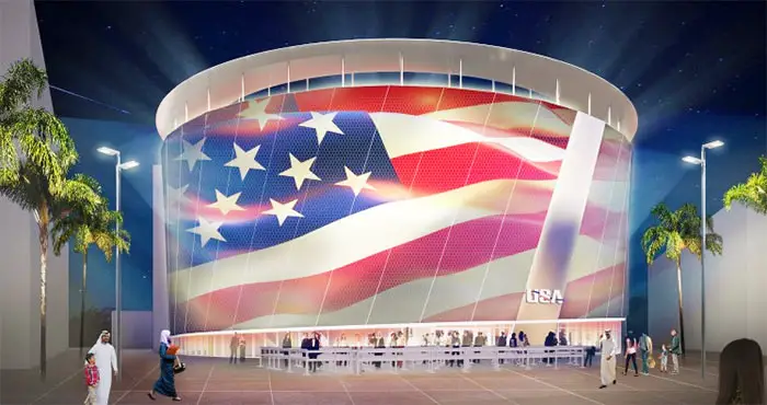 USA pavilion in Expo 2020